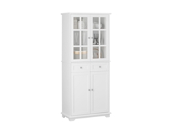 Fsb76-W Aparador Alto con 4 Puertas y 2 Cajones SOBUY