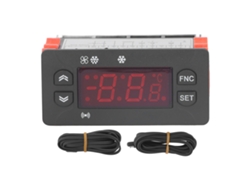 Controlador de temperatura digital con sensor NTC, voltaje dual, para refrigeradores y enfriadores, Fahrenheit/Celsius