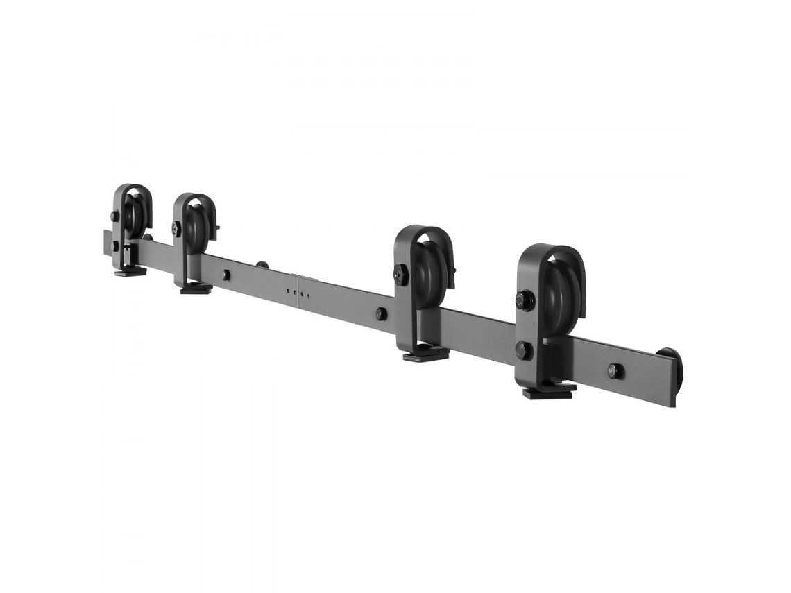 Sistema de Riel Plegable para Puertas Correderas 1524 mm en Acero al Carbono Negro Tekmaquinas