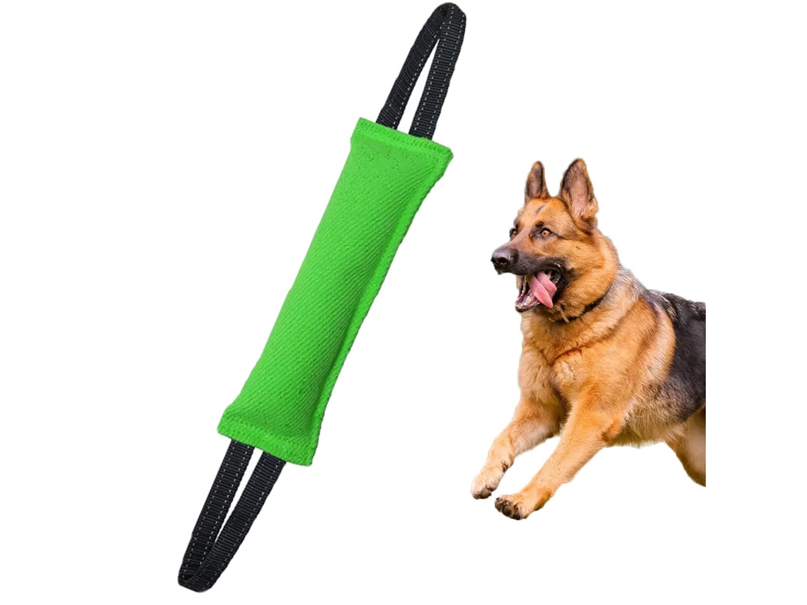 Juguete De Entrenamiento Para Perros, Resistente, Para Cachorros Que Juegan A Tirar De La Cuerda, Alivia El Dolor De La Dentición - Henten Home Verde