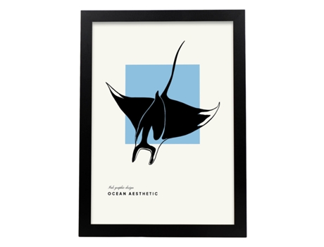 Póster NACNIC Pop Art Abstracto. Manta Raya