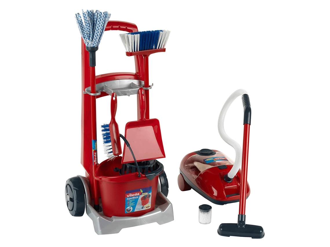 Juguete THEO KLEIN Vileda cleaning trolley + vakuum cleaner