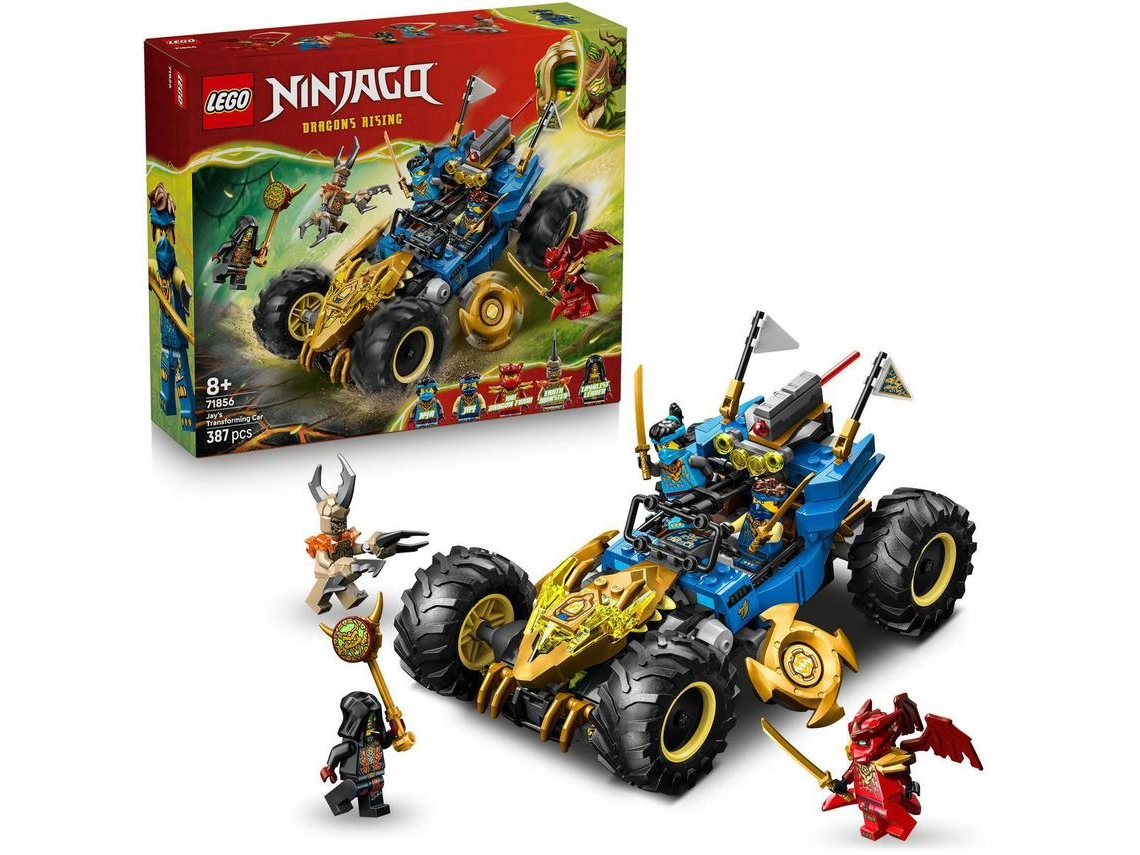 Lego® 71856 Ninjago® Coche Transformable De Jay – 5 Minifiguras En Forma De Dragón 8+