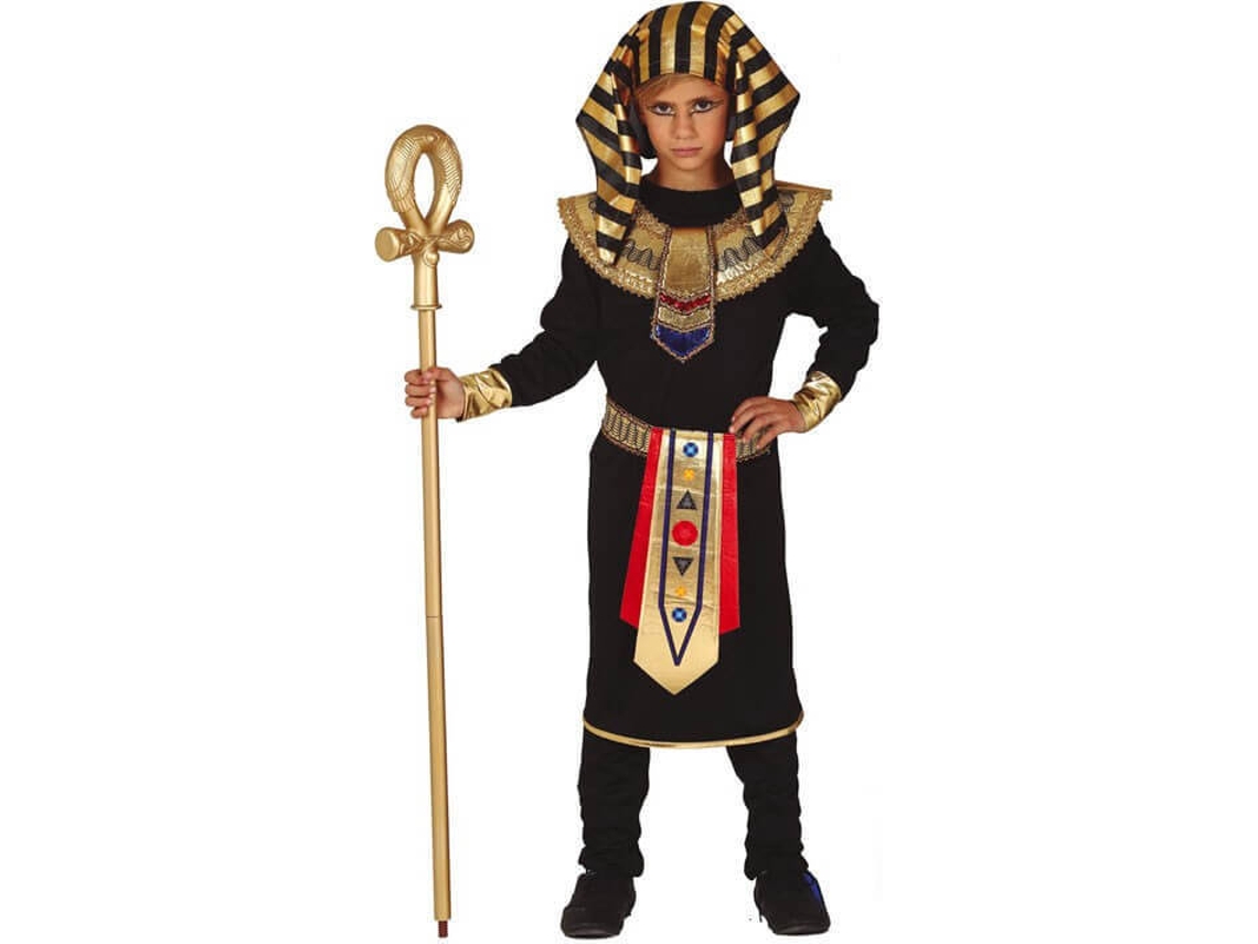 Disfraz de Niño DISFRAZZES Faraón Egipcio Negro (Talla: 7 a 9 años)