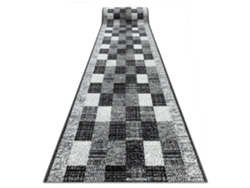 Alfombra de Pasillo Bcf Rafia Gris 70 cm
