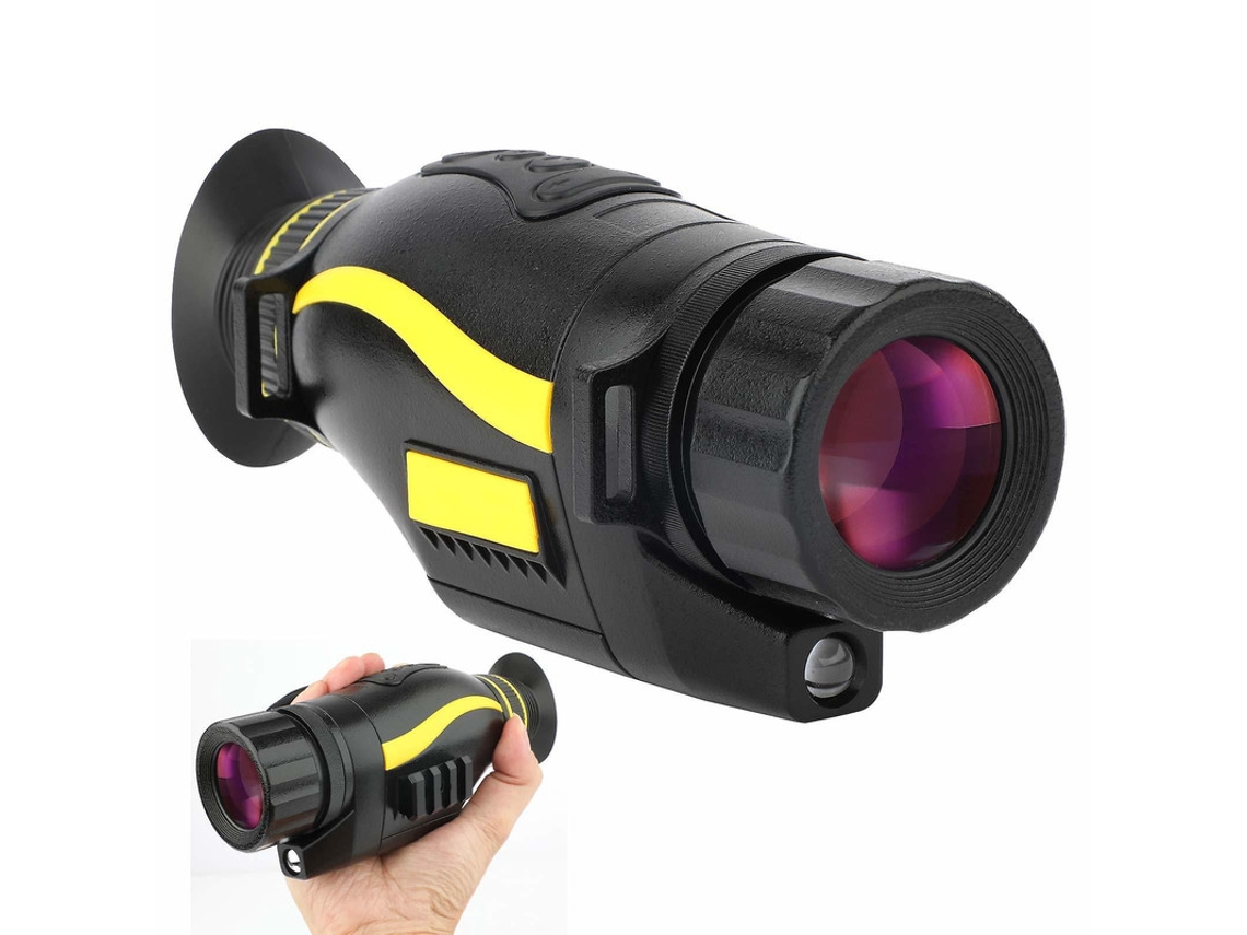 Monocular digital de visión nocturna 5x35 IR, 32 GB TF, para fotografía y vídeo, día/noche, caza, fauna, color negro, Yizhood