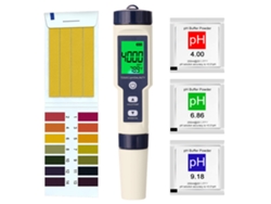 Medidor Digital Profesional De Calidad Del Agua 5 En 1 (ph/ec/tds/salinidad/temperatura) De Alta Precisión