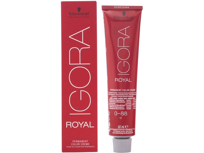 Tinte de Cabello SCHWARZKOPF Igora Royal Color Crema 0-88 (60 ml)