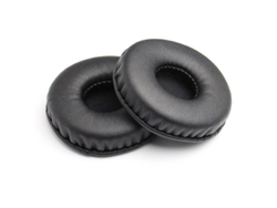 1 Par De Almohadillas Redondas De 75 Mm Para Auriculares, De Polipiel Y Espuma Viscoelástica Proteínica, Repuesto.