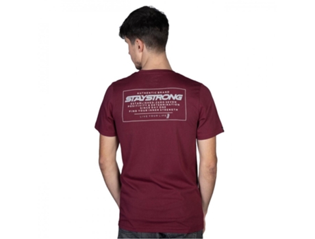 Camiseta STAY STRONG Authentic Box Marrón (XL)