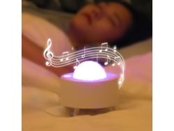 Rebe-lámpara Proyección Estrellas Universo Con Música Led Luz Nocturna Para Dormitorio Fiesta Control Remoto