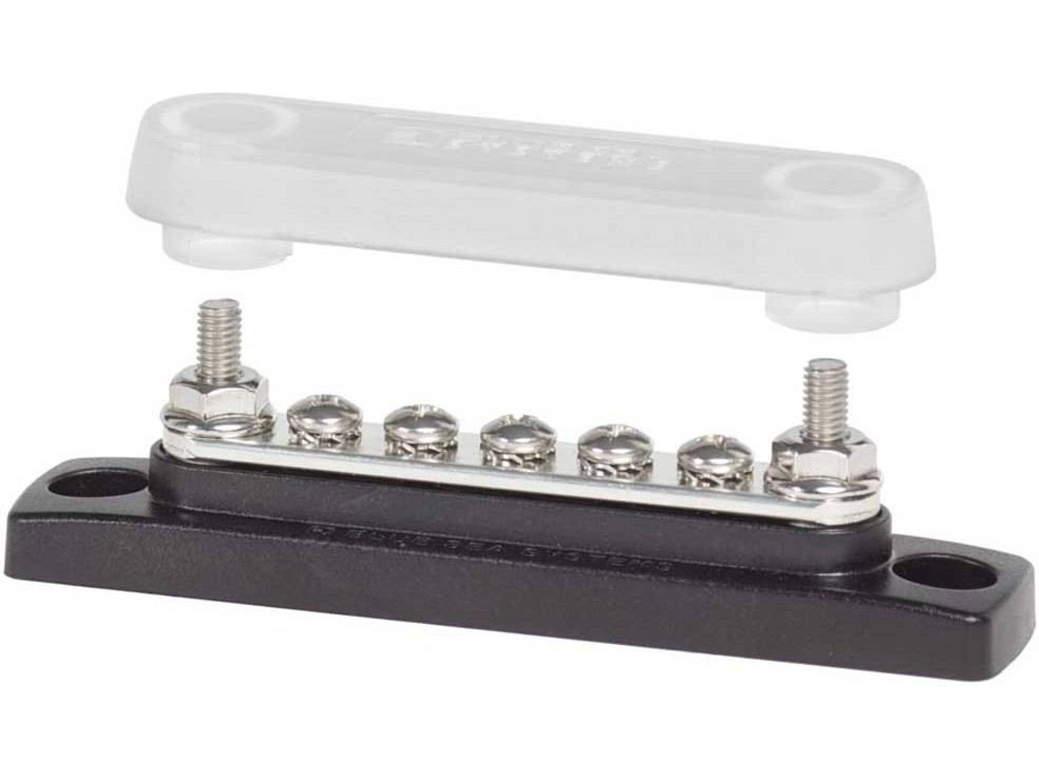 Tomada Elétrica BLUE SEA Busbar Common Stud Terminal 5 X 8-32 Screws Negro