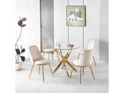 Juego De Comedor Con Mesa Para 1+4 Personas Y 4 Sillas.
