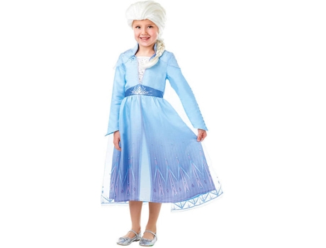 Disfraz de Niña RUBIE'S Frozen 2 Gold Anna (Poliéster - Tam: 5-6 Años)