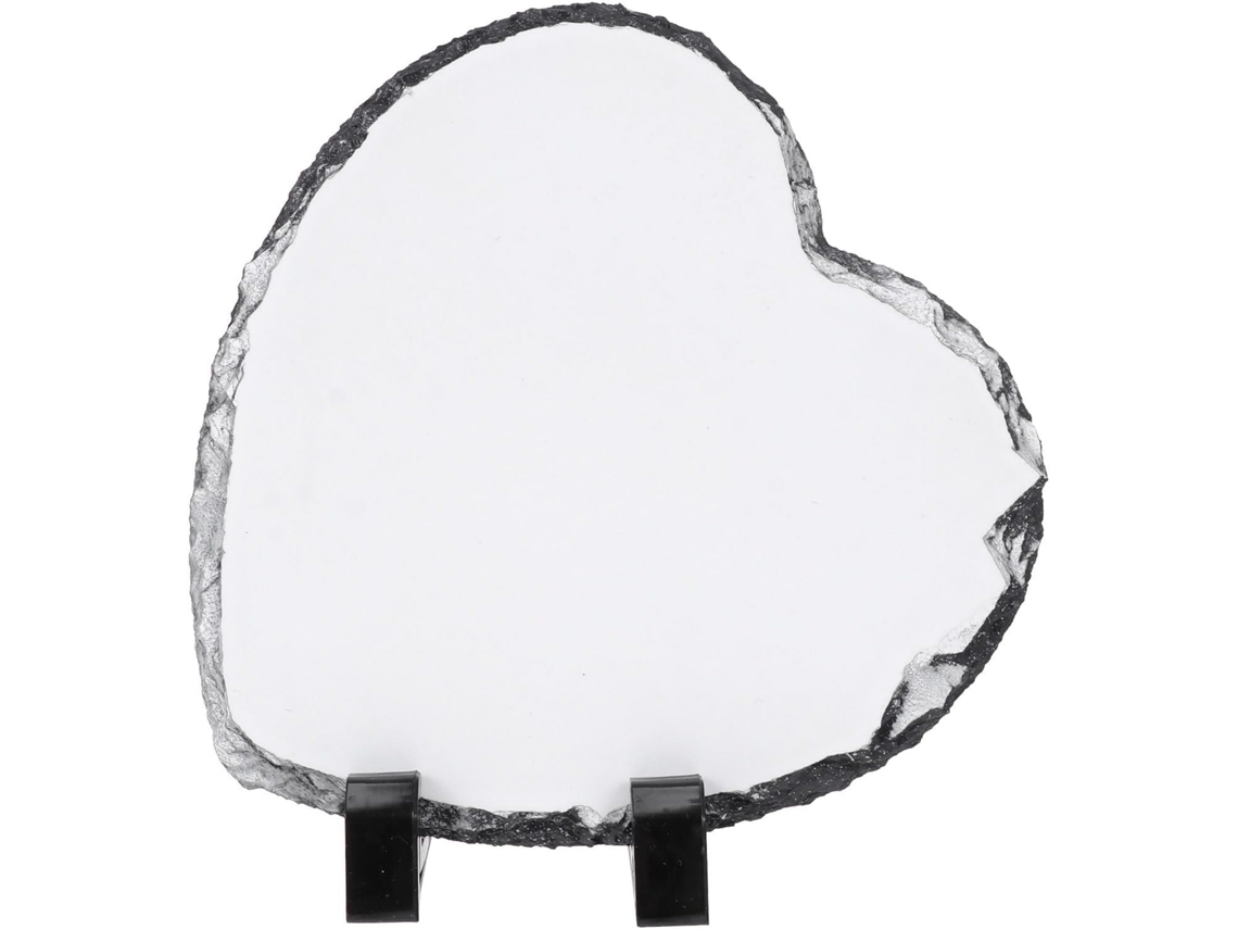 Marco de fotos en forma de corazón de 13,5 cm, litografía brillante, ideal para oficina, dormitorio, X cm GOKOCO