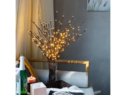 Rebe-luz De Rama De Árbol Interior Led Con 20 Luces, Lámpara De Cadena Hada Para Fiesta, Boda, Hogar Y Jardín Decora