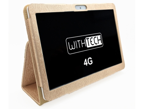 Tablet WITHTECH CIS Edison VI con funda (10'' - 6 GB - 64 GB RAM - Wi-Fi+4G - Dorado)