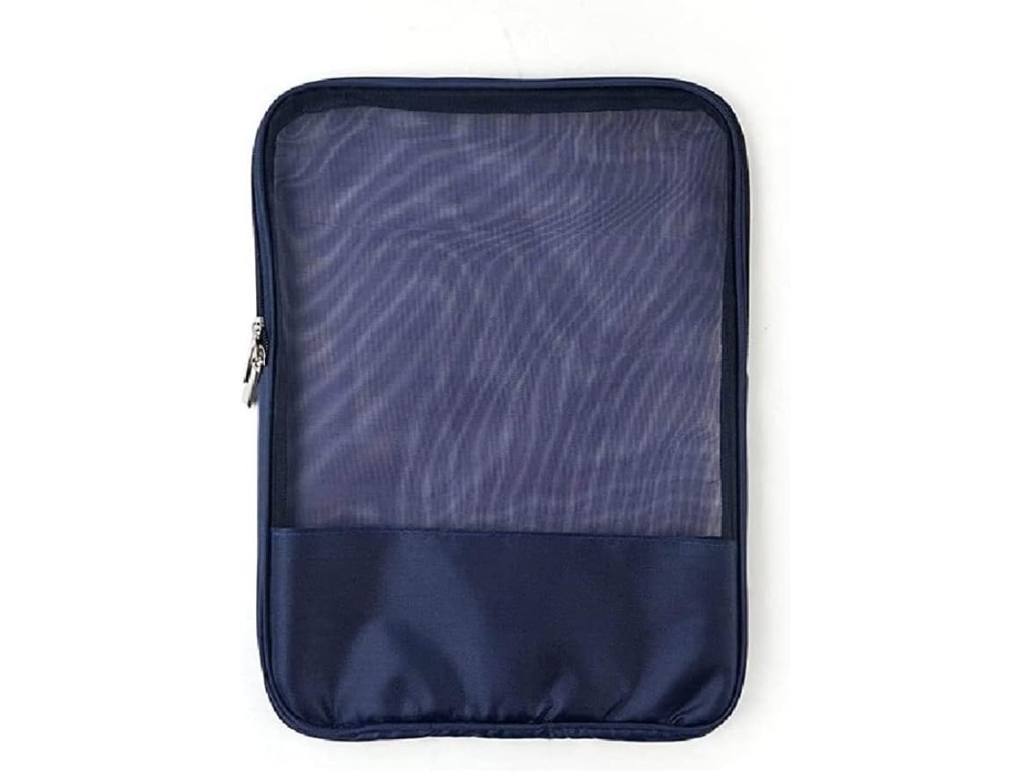 Besportble Carpeta De Mano Con Bolsillo Transparente Y Doble Cremallera Material Escolar Pulgadas