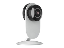 Cámara IP WiFi Bestvite HD 1080p con grabación de bebés y mascotas, seguimiento de movimiento, 32 GB, color blanco