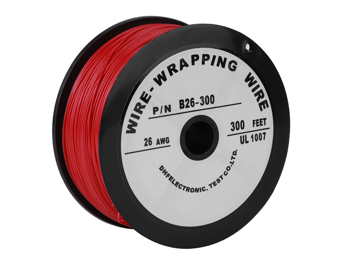 Cable eléctrico resistente a altas temperaturas de 100 m, UL1007, calibre 26 AWG para equipos electrónicos.