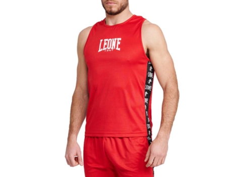 Camiseta sin Mangas de Hombre para Fitness LEONE1947 Ambassador Boxing Rojo (2XL)