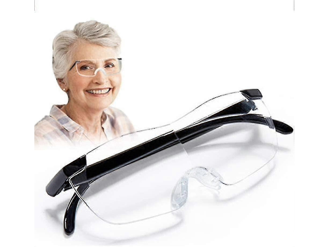 Lupa 160% Para Ancianos, Uso Superpuesto, Lupa Con Luz Y Lupa Desplegable, Manos Libres
