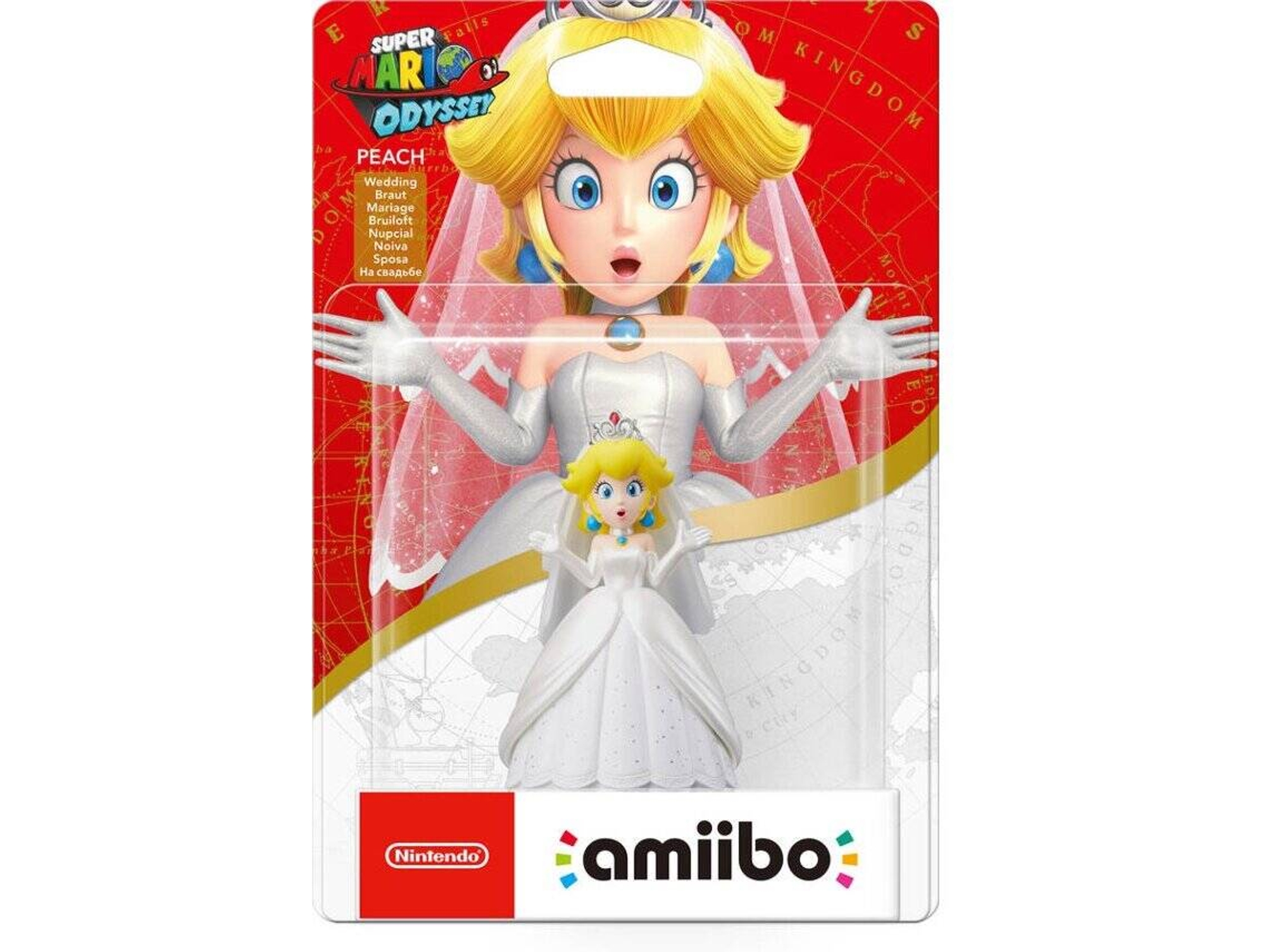 FIGURA AMIIBO PEACH(COLEÇÃO SUPER MARIO)
