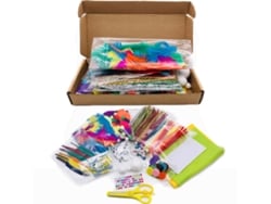 Conjunto De 280 Peças Chenille Stems Pipas Ferramentas Artesanato Diy Para Crianças