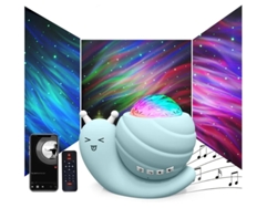 Proyector Star Aurora Galaxy Yizhood 4 En 1 Control Música Azul