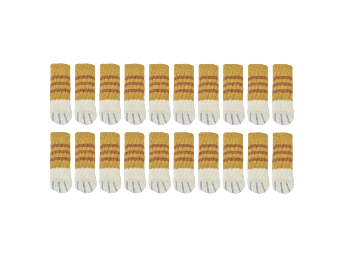 20 Fundas Elásticas Tejidas Para Patas De Sillas, Protección Del Suelo Y Reducción De Ruido.