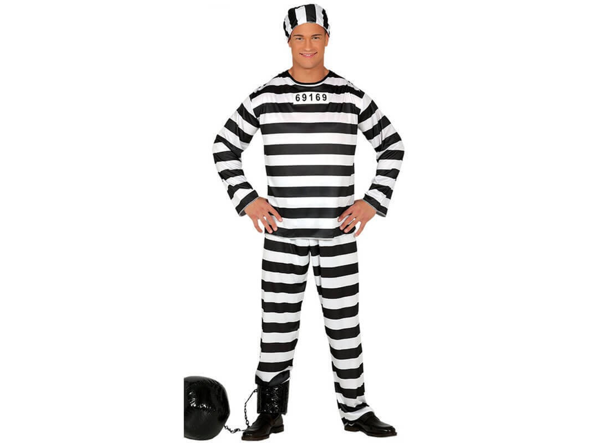 Disfraz de Hombre DISFRAZZES Presidiario (Talla: L)