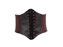 Cinturón Elástico Ajustable De Pu Para Mujer Waspie, Elegante Para El Trabajo, La Oficina Y La Cafetería.