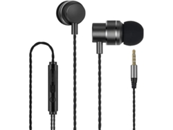 Auriculares con cable LENOVO Lenovo Hf118 Stereo In-Ear Metallici Con Filo e Microfono Nero