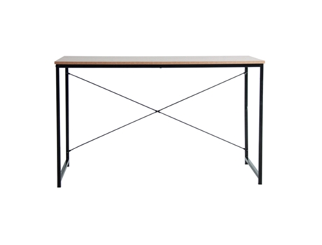 Escritorio de Madera Dm en color Negro/Natural de 120x60x70cm LASTDECO