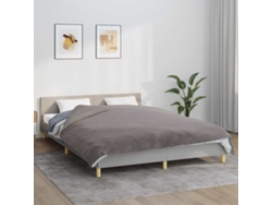 Manta Con Peso Con Funda Tela Gris 200x200 Cm 9 Kg