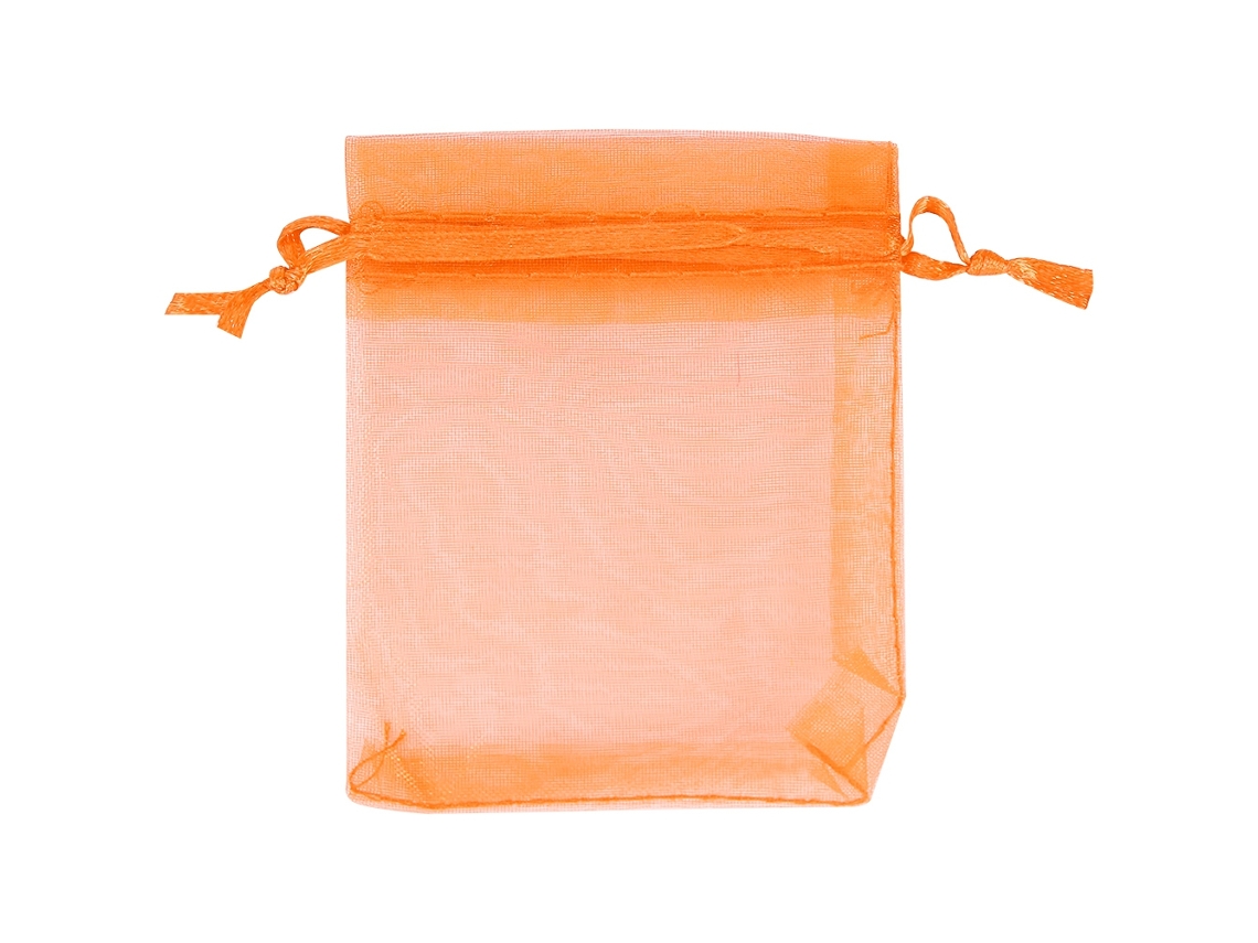 VYLARA Sacos de organza premium para lembrancinhas e doces de casamento, 7 x 9 cm (laranja)