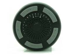 Altavoz de ducha Bluetooth IPX7 con subwoofer HD y FM, LED colorido, para ducha, baño y playa, color gris Yizhood