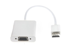 Adaptador HDMI a VGA 1080p, convertidor activo de HDMI a VGA con salida de audio de 3,5 mm y cable de carga micro USB para Raspberry Pi USHION
