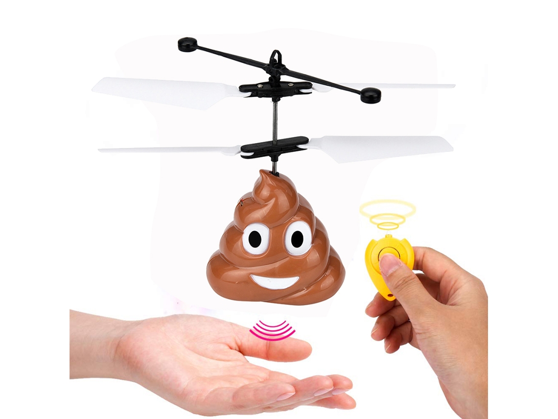 Avión Teledirigido Con Forma De Excremento, Suspensión Inductiva Y Control Remoto Con Forma De Gota De Agua.