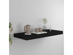 Estante de pared suspendido 60x23,5x3,8 cm MDF negro Dkd Home Decor