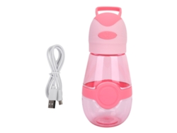 Ventilador Usb Portátil Botella Deportiva Playa Camping Verano Rosa