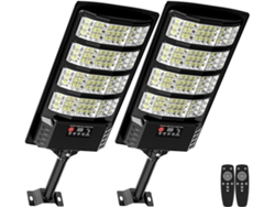 Luces Solares Exteriores Impermeables Con Sensor De Movimiento Y Control Remoto, Para Patio, Jardín Y Aparcamiento (2 Pcs) Gertiz