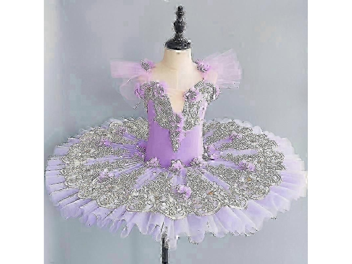 Leotardo De Bailarina De El Lago De Los Cisnes Con Falda Y Tutú Para Niñas - Vestido De Princesa