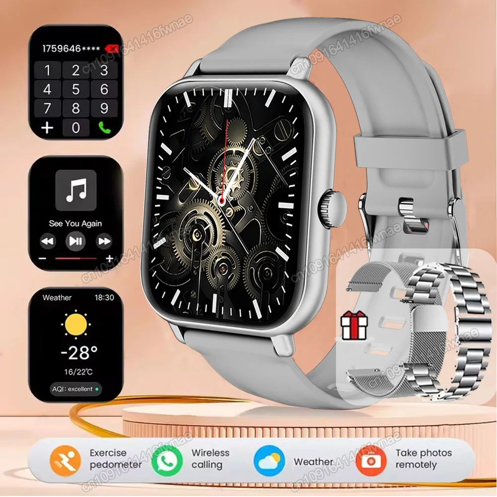 Reloj Inteligente (plateado), Llamadas Bluetooth, Monitor De Actividad Física, Monitorización De Frecuencia Cardíaca, Gps, Resistente Al Agua.