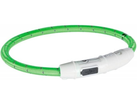 Collar para Perros TRIXIE Luminosa Flash Light Usb Verde (L-Xl)