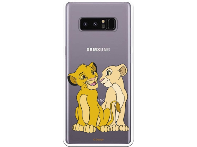 Carcasa Samsung Galaxy Note 8 DISNEY Simba y Nala Multicolor