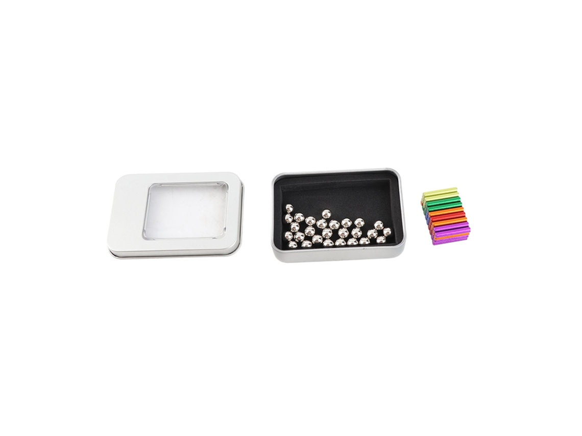 Ats-conjunto De Bloques Magnéticos Coloridos Para Construir Y Apilar, Juego De Puzzle Y Juguete De Escultura Para Mesa