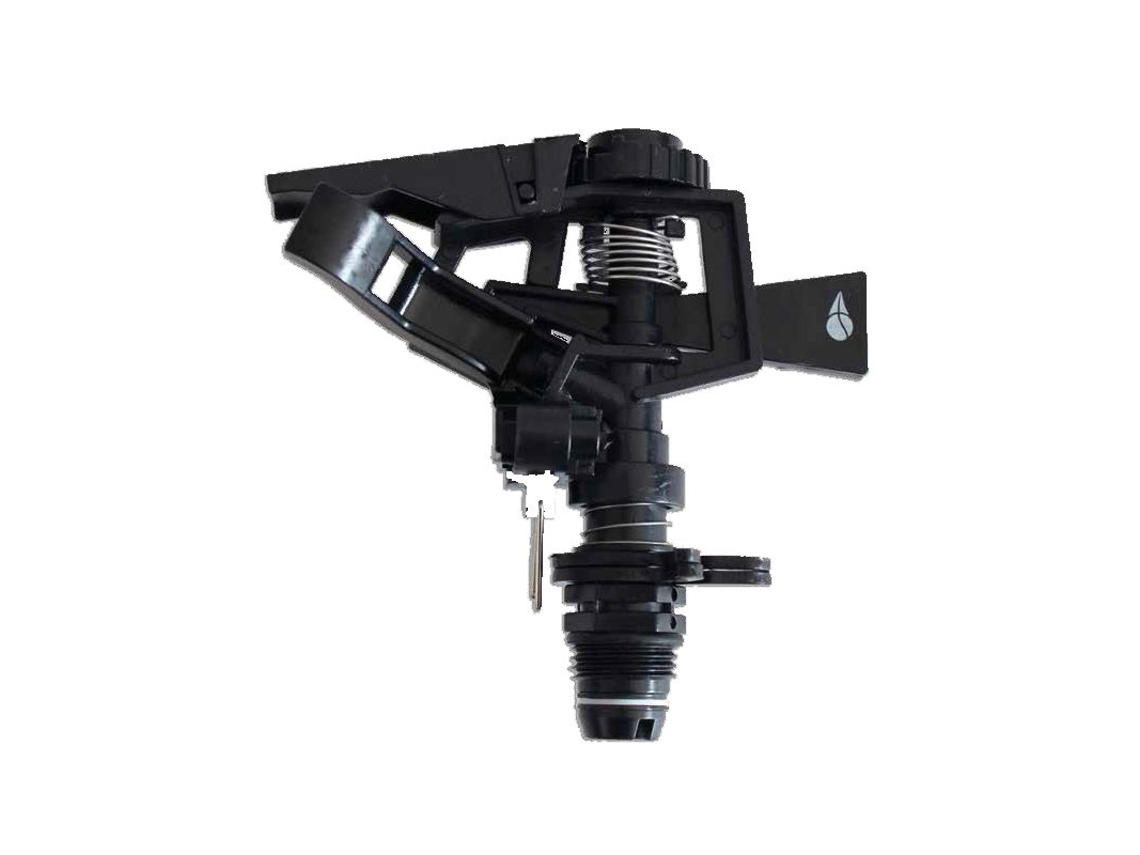 Aspersor de Plástico Sectorial Rosca Macho ½” - Radio 7-12 m, Regulación de Alcance El Aspersor de Plástico Sectorial con rosca macho de ½” está