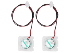 2 Ventiladores De Refrigeración Para Impresora 3d V6 Hotend Con Led Transparente 2510 12v