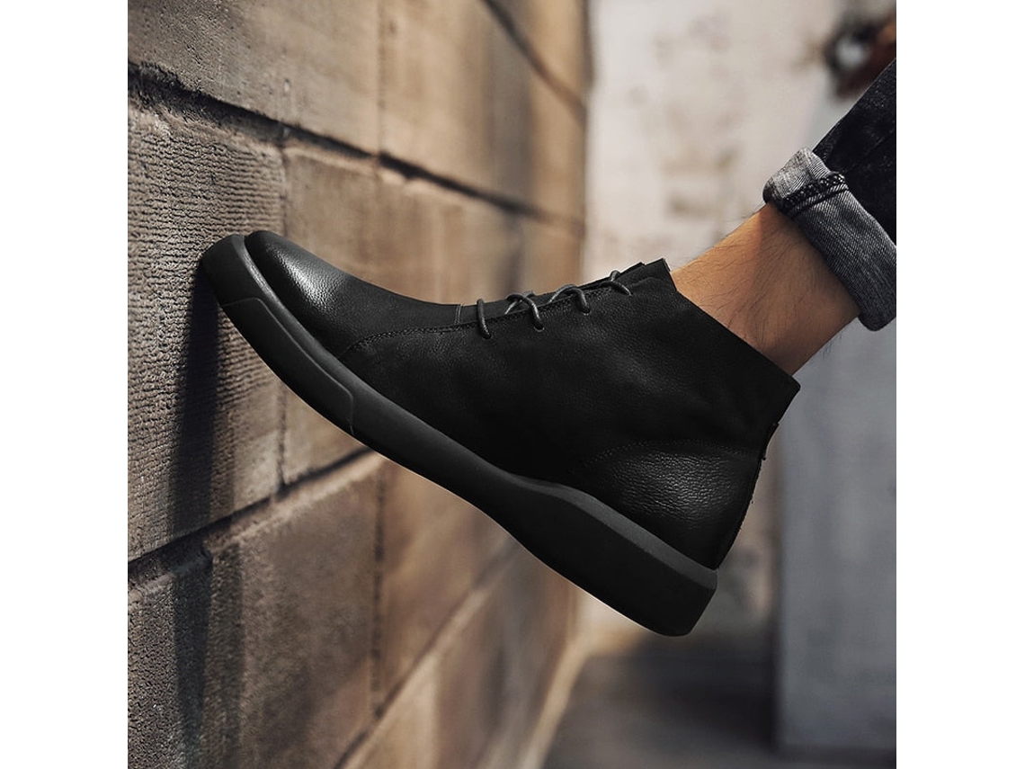 Botas SLOWMOOSE Hombre botas invierno cuero zapatos casuales nieve